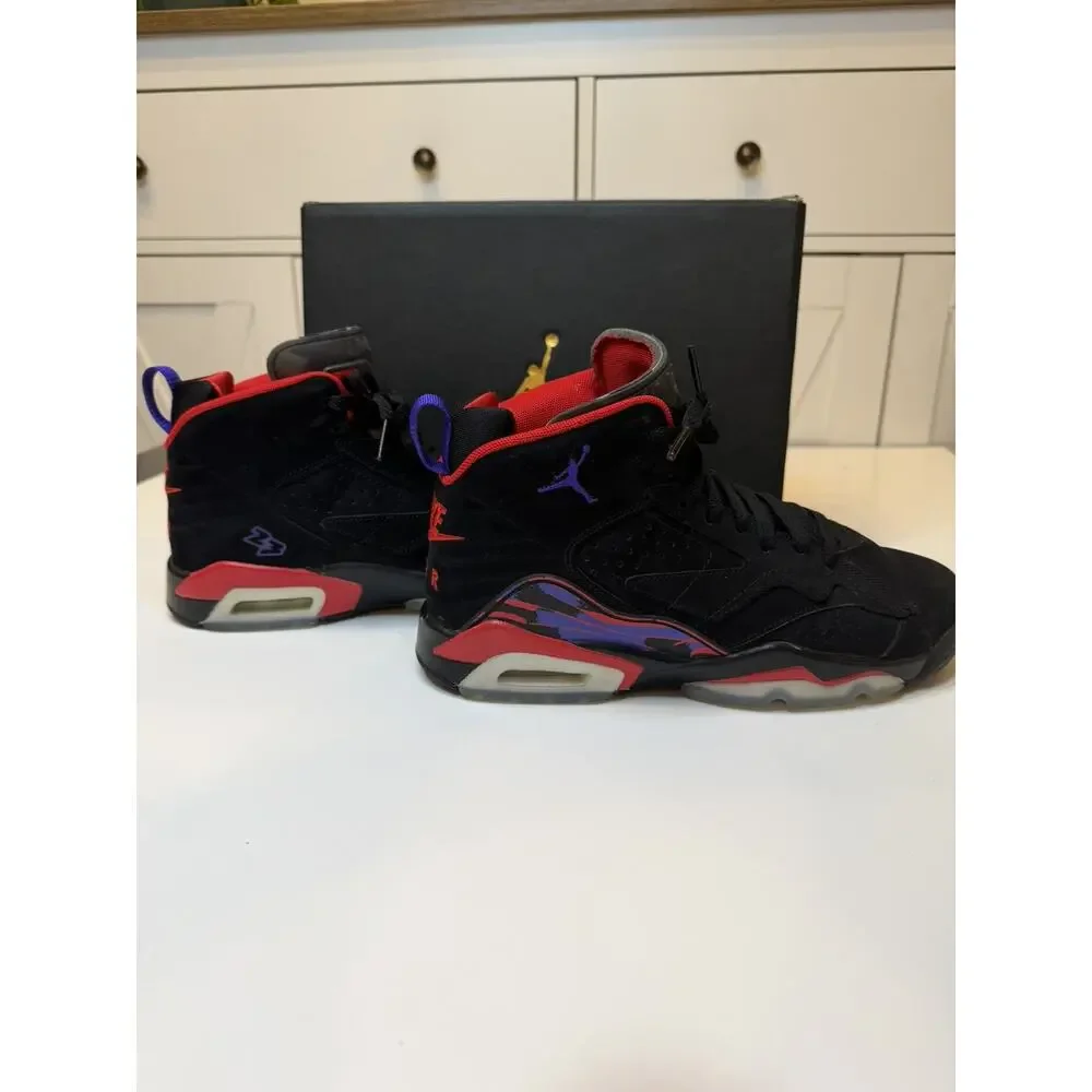 Nike Air Jordan Mvp Raptors Black-Red-Purple Sz 5.5 Teens/womens‎ 7.5